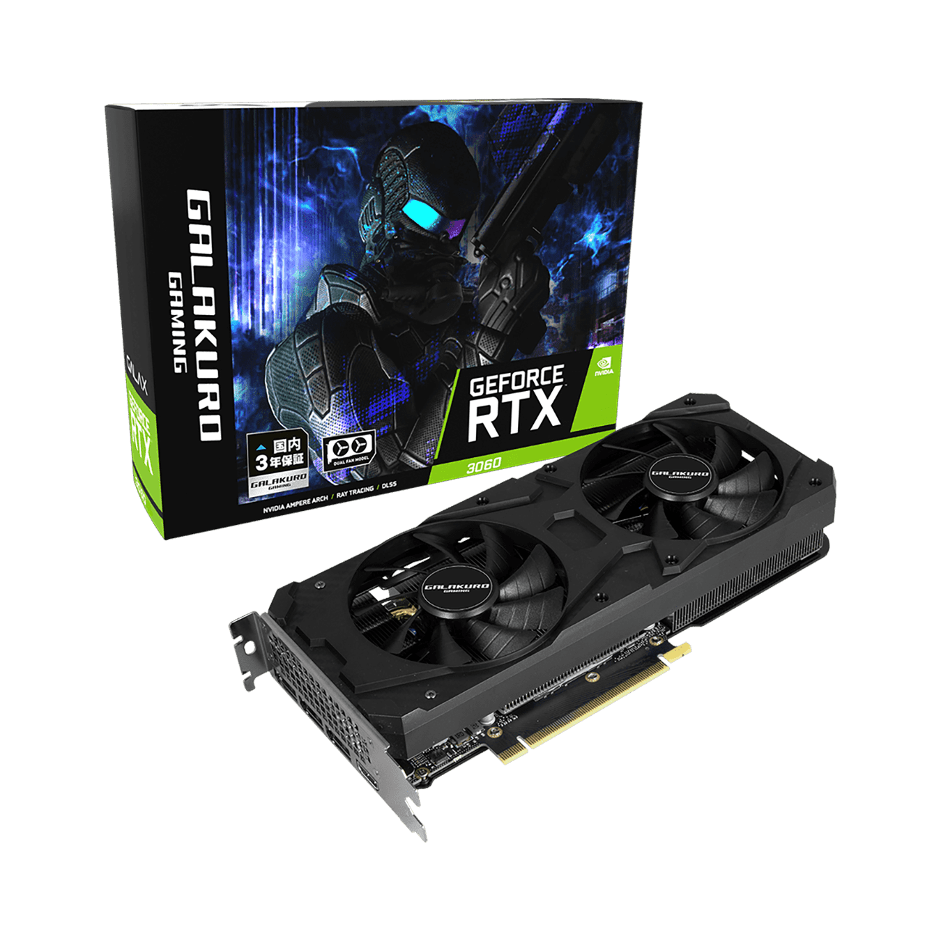 GG-RTX3060-E8GB/DF | GG-RTX3060-E8GB/DF | 玄人志向 GALAKURO