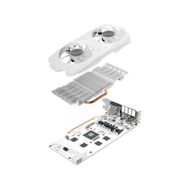 GK-GTX1050Ti-E4GB/WHITE | GALAKURO NVIDIA GEFORCE GTX 1050Ti搭載