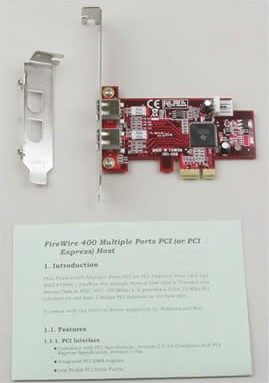 IEEE1394 PCI拡張カード 4ポート IEEE1394B-PCIE | IEEE1394B-PCIE | 玄人志向 Ti社製 XIO2213搭載