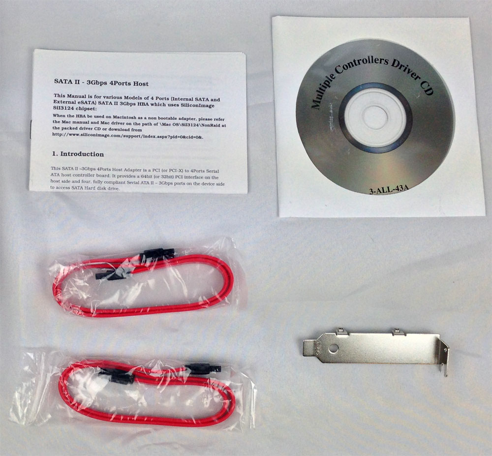 SATA2I4-LPPCI | SATA2I4-LPPCI | SiliconImage社製 Sil3134 搭載