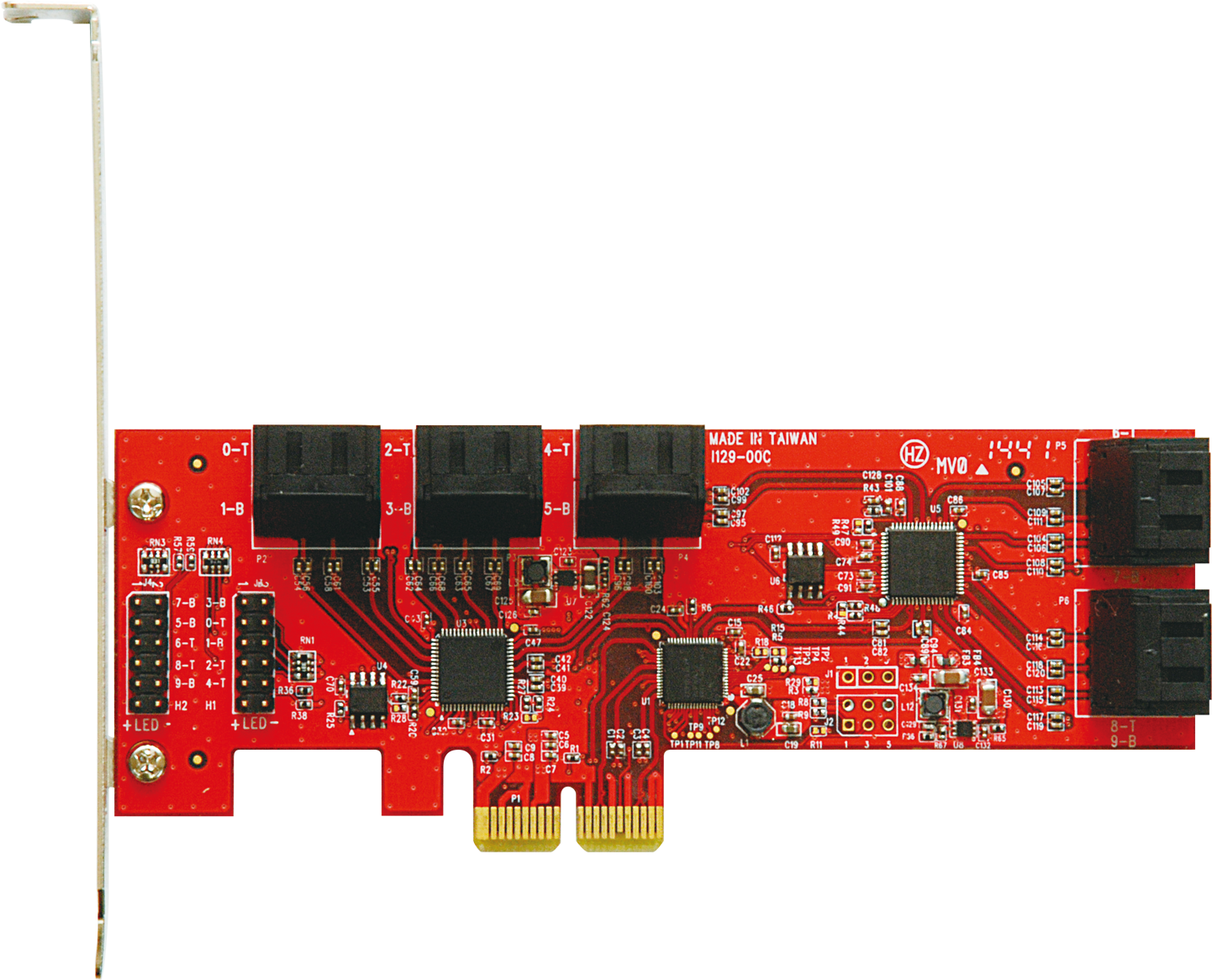 SATA3I10-PCIE | ASMedia社製 ASM1062+JMB575(x2)搭載 SATA3 x10