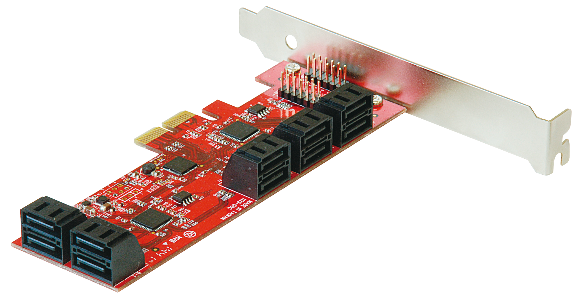 SATA3I10-PCIE | ASMedia社製 ASM1062+JMB575(x2)搭載 SATA3 x10
